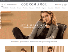 Tablet Screenshot of corcomamor.com.br